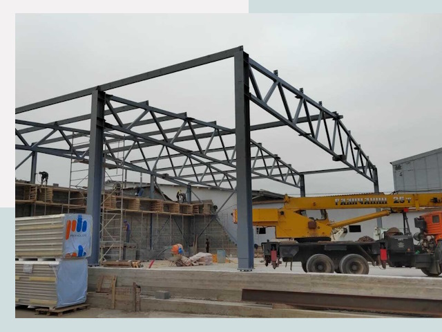 Строительство цехов в Печоре