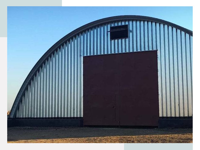 Бескаркасные ангары в Печоре