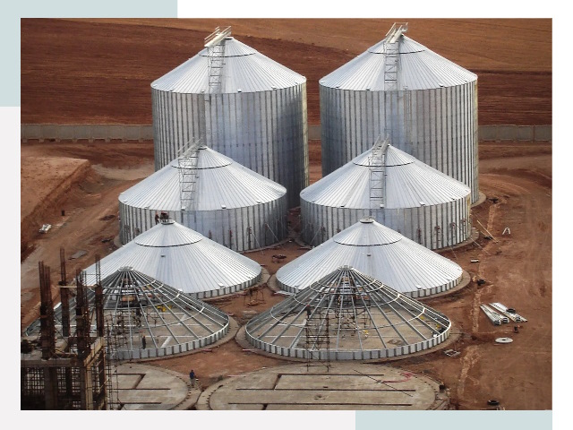 Строительство зерновых силосов в Печоре